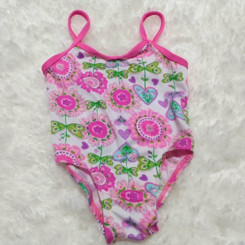 Max grey girls 12-18 months bathing suit